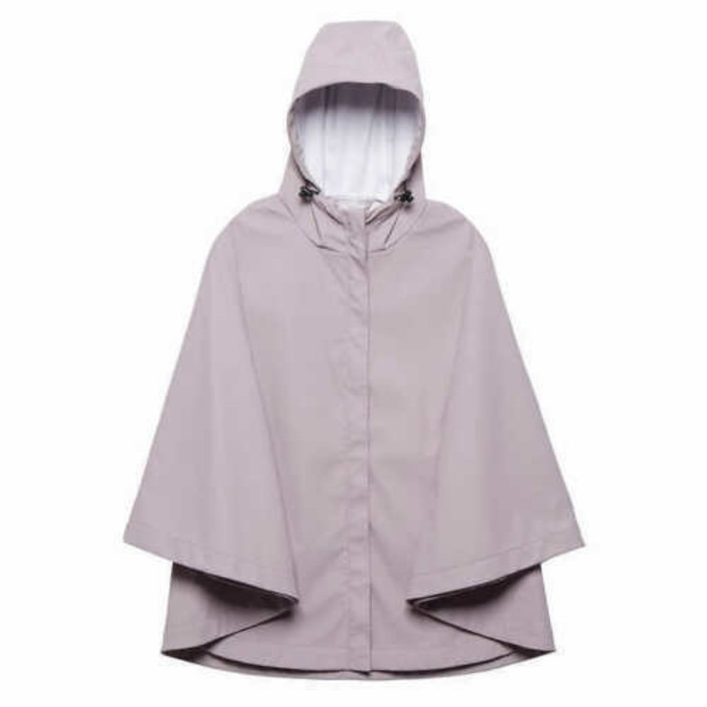 32 DEGREES Women Hooded  Stylish Waterproof Durable Rain Poncho-- Gray - Picture 9 of 9